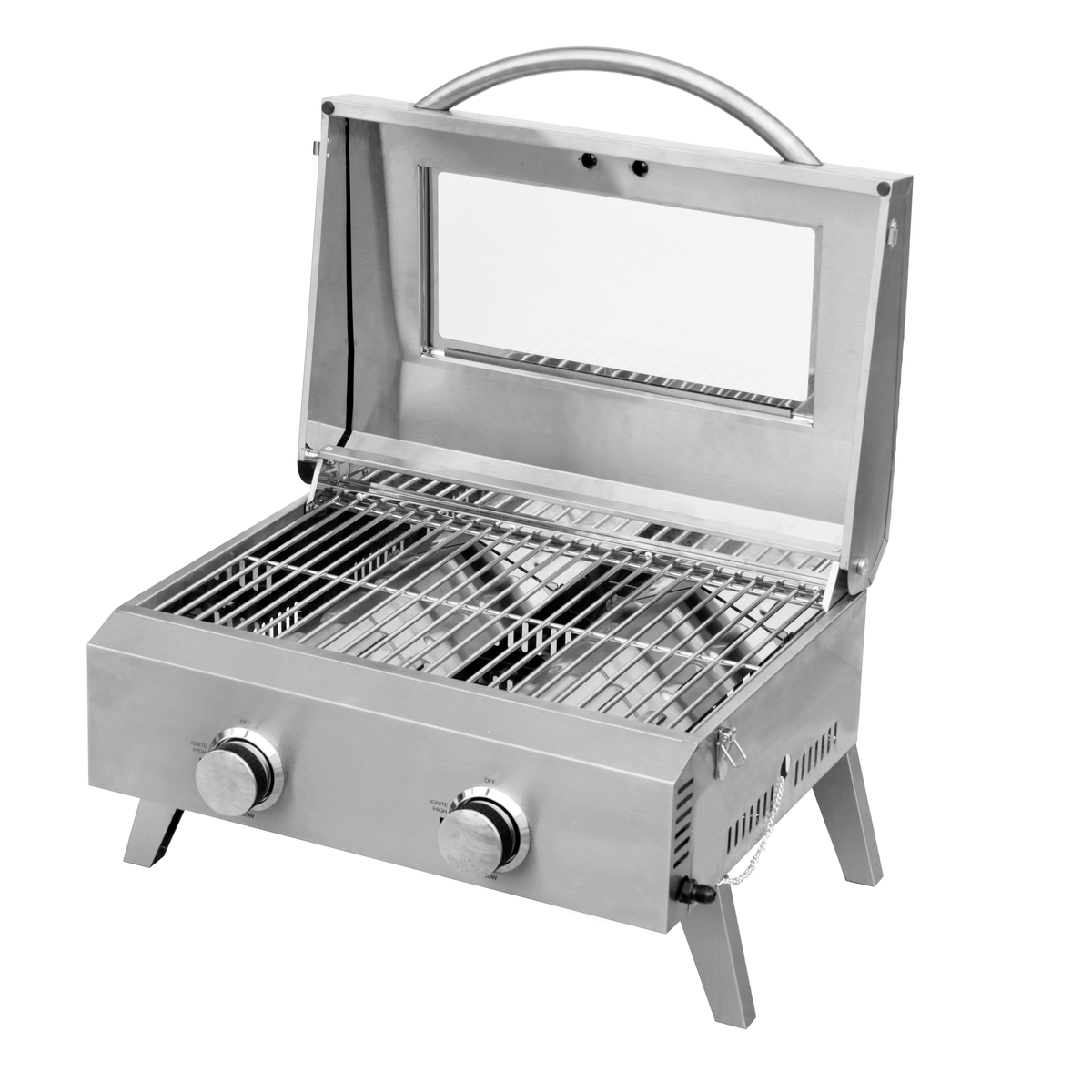 Kiwi Sizzler Two Burner BBQ with Window - Telfer Marine